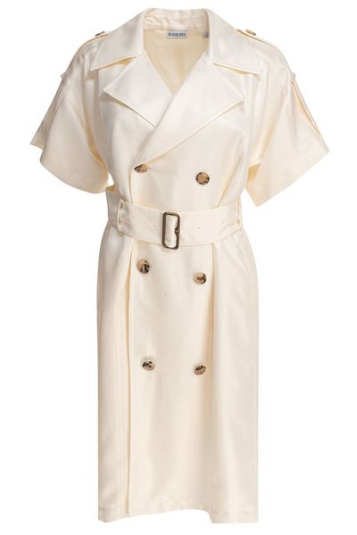Burberry Double Breasted Belted Trench Dress