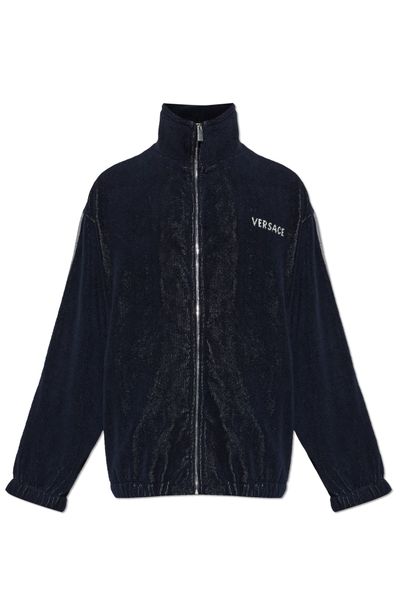 Versace Terry Jacquard Zipped Sweatshirt