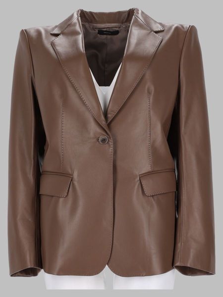 Tom Ford Single-Breasted Leather Blazer
