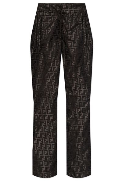 Fendi FF Jacquard High-Waist Ski Trousers