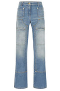 Palm Angels Straight Leg Panelled Jeans