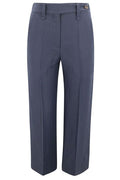 Brunello Cucinelli Fluid Twill Cigarette Trousers