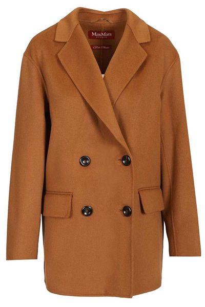 Max Mara Studio Omelia Double-Breasted Coat