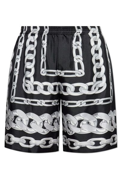 Versace Graphic-Printed Elasticated Waistband Track Shorts