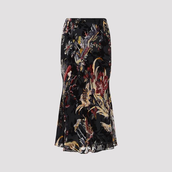 Etro Printed Midi Skirt