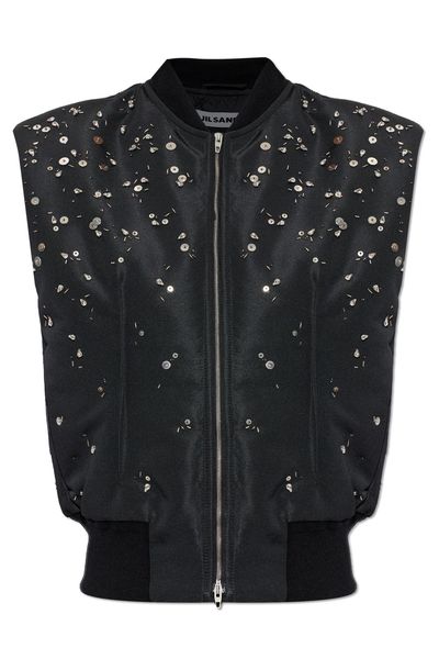 Jil Sander Embellished Padded Vest Jacket
