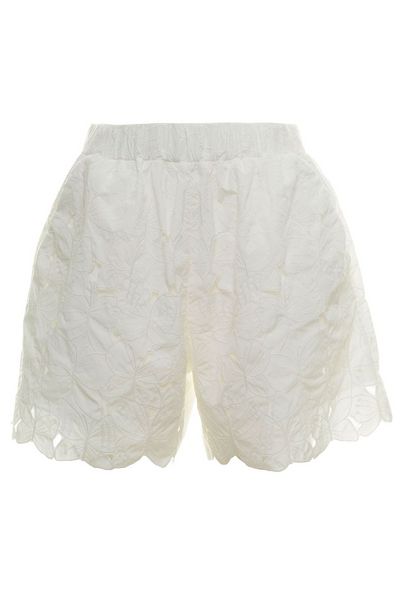 RED Valentino REDValentino Lace-Detailed High-Waisted Shorts