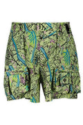 Fendi Map Printed Pocket Detailed Cargo Shorts