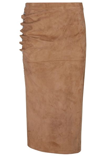 Paco Rabanne Gathered Midi Skirt
