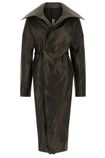 Rick Owens Dracucollar Belted Coat