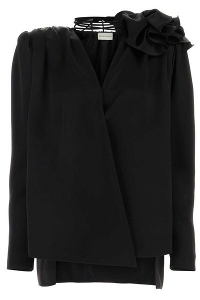 Magda Butrym Classic Shirred Flower Blouse