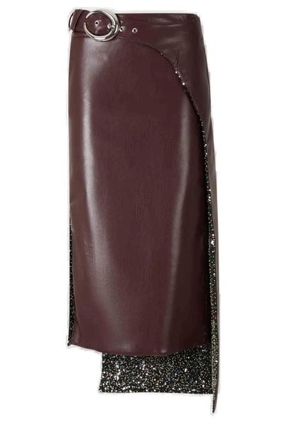 Rabanne Asymmetric Belted Skirt