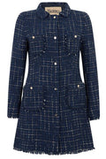 Herno Tweed Collar Pocket Coat
