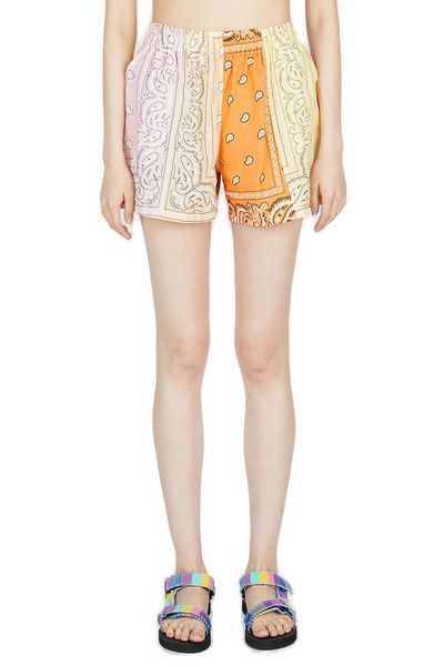Arizona Love Paisley Printed Panelled Shorts