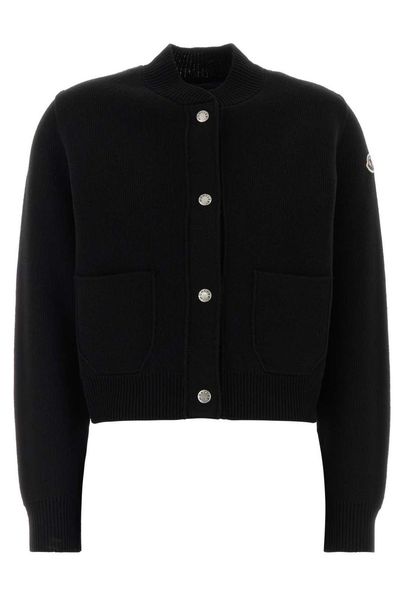 Moncler Long-Sleeved Button-Up Cardigan