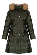 Moncler Moustique Fur-Trim Down Jacket