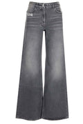 Givenchy Logo Plaque Wide Leg Jeans