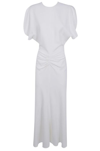 Victoria Beckham Bela Draped Long Dress