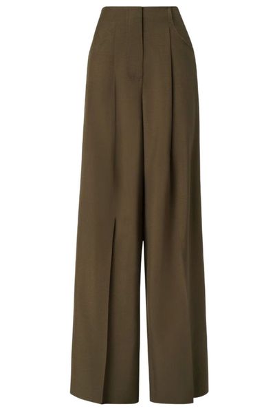 Fendi Wide-Leg Pleated Trousers