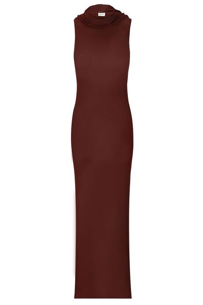 Saint Laurent Sleeveless Hooded Dress