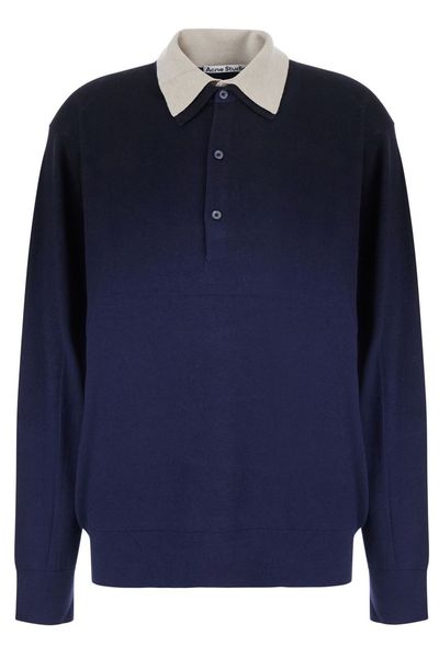 Acne Studios Contrast Collar Knitted Sweater