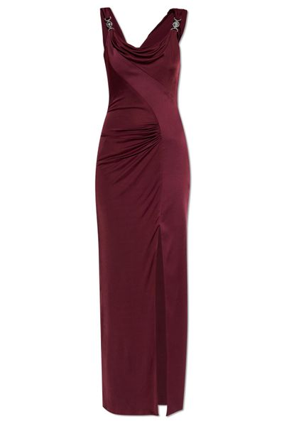 Versace Draped Sleeveless Gown