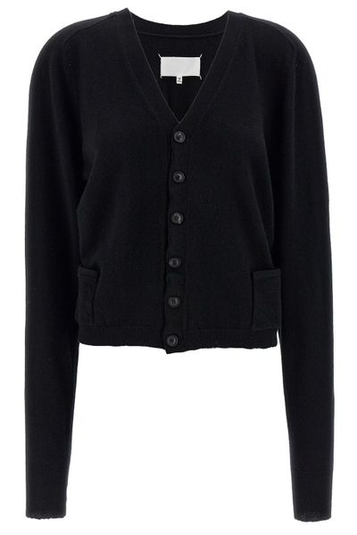 Maison Margiela Four Stitch Detailed Knitted Cardigan