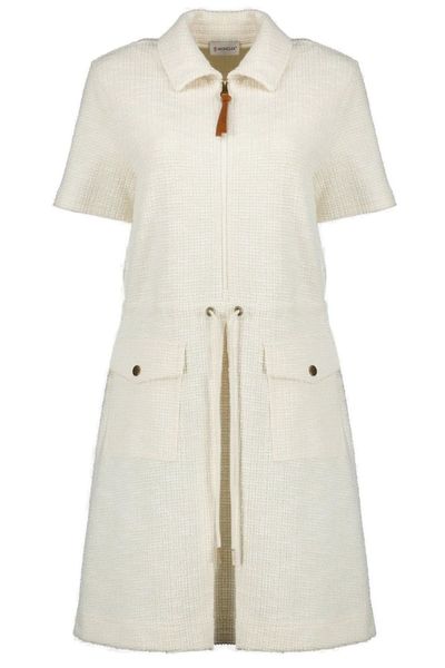Moncler Collared Drawstring Dress