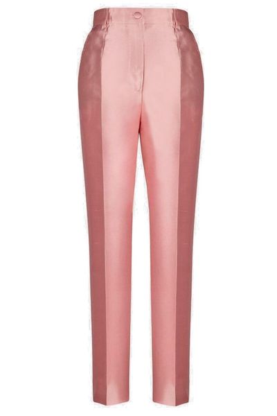 Dolce & Gabbana High Waist Satin Trousers