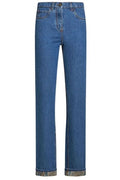 Etro Turn-Up Hem Straight Leg Jeans