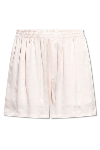 Balenciaga Monogram Elastic Waist Shorts