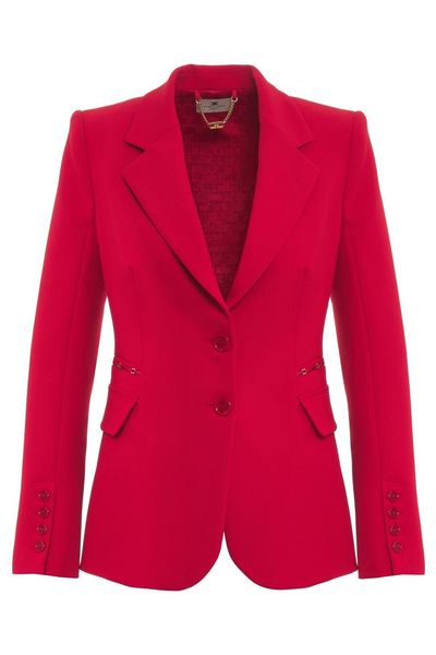 Elisabetta Franchi Single-Breasted Tailored Blazer