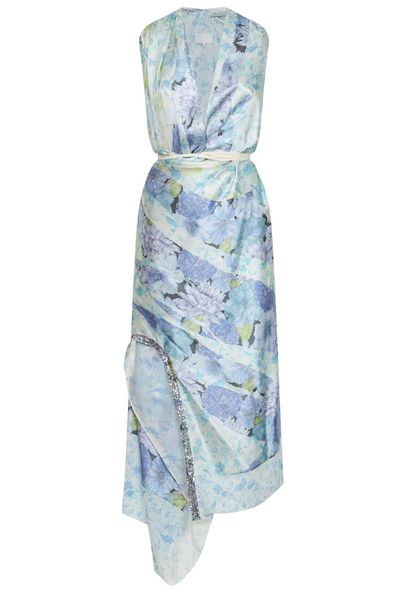 Maison Margiela Sleeveless Draped Midi Dress