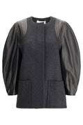 Fendi Single-Breasted Crewneck Jacket