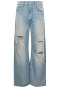 Levi's Ribcage Distressed Wide-Leg Jeans