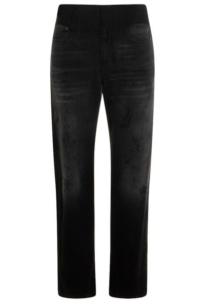 MM6 Maison Margiela Contrast Waist Straight-Leg Jeans
