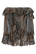 Saint Laurent Jupe Ruffled Skirt