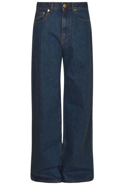 Blazé Milano Nariida Logo Patch Straight-Leg Jeans