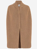 SA SU PHI Ribbed Cape Knitted Jacket