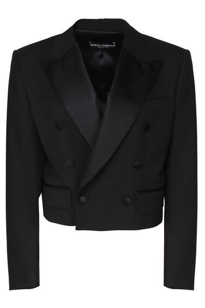 Dolce & Gabbana Dolce Gabbana Double Breasted Cropped Jacket