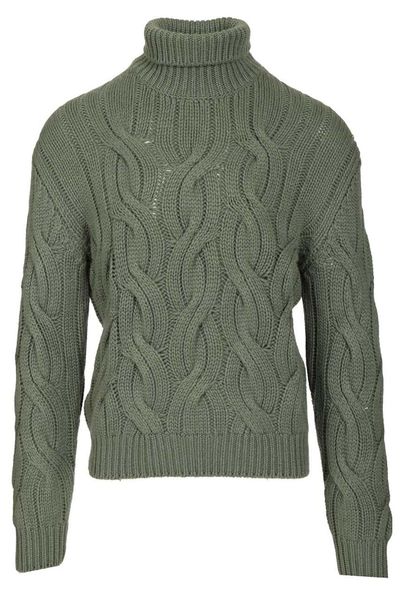Mauro Ottaviani Cable-Knit Turtleneck Sweater