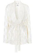 Fendi Floral Motif Wrap Jacket