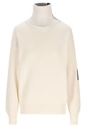 Loewe Zip-Neck Patch Knitted Sweater