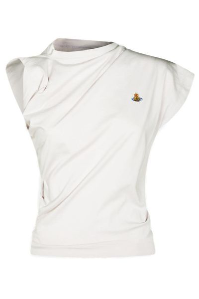 Vivienne Westwood Orb Logo Cap Sleeve Top