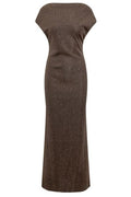 Max Mara Lurex Knitted Long Dress