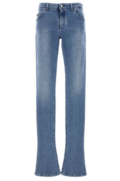 Dolce & Gabbana Logo Plaque Bootcut Jeans