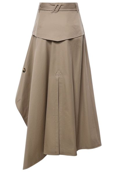 Burberry Belted Asymmetric Midi Skirt