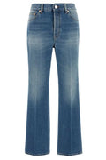 Gucci Cropped Flared Denim Jeans