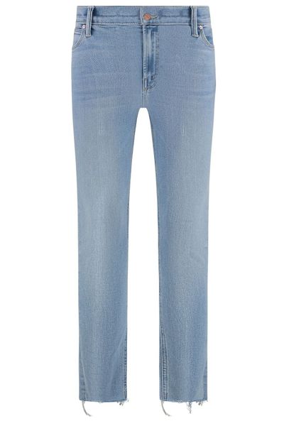 Mother The Mid Rise Dazzler Ankle Fray Jeans
