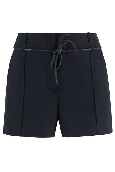 Yves Salomon High-Waist Belted Shorts